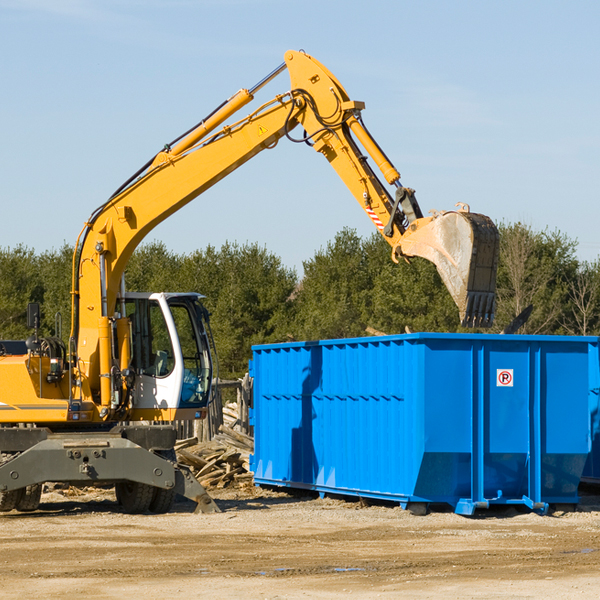 what happens if the residential dumpster is damaged or stolen during rental in Johnson MN